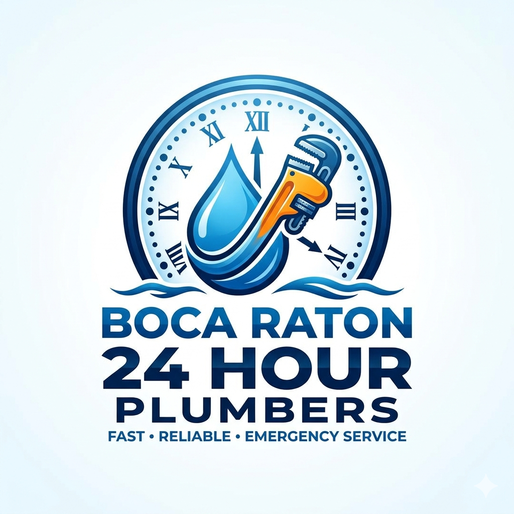 Boca raton 24 hour plumber logo